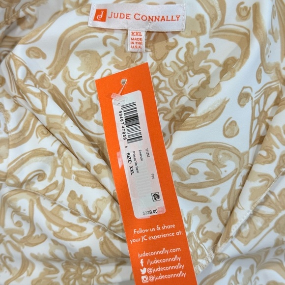 JUDE CONNALLY EMERSON DRESS LIGHTWEIGHT JUDE CLOTH PAINTED TILE SAND XXL NWT - Picture 10 of 10